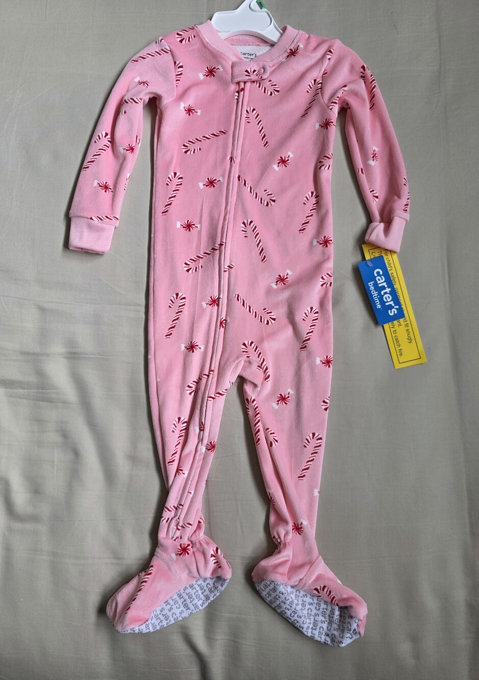Carters Footed Pink Christmas Sleeper Girls 18 Months